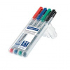 Staedtler popisovač fólií Lumocolor M non-permanent 315 315 WP4 modrá, zelená, červená, černá