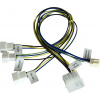 AKASA Kabel redukce pro ventilátory 1x 4pin PWM na 3x 4pin PWM AK-CB002