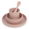 Jollein silikonová obedová suprava - pale pink doplnok produktu#KITCHEN# praktická starostlivosť