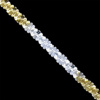 Silver.ag Retiazka strieborná, 3 color daisy chain Dĺžka: 40cm C1124