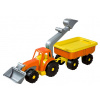 Androni Traktorový nakladač s vlekom Power Worker oranžový
