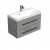 Naturel Koupelnová skříňka s umyvadlem SAT Cube Way 80x53x40 cm beton CUBE280ZBE