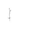 HANSA Basicjet sprchová súprava, ručná sprcha priemer 95 mm 3jet, 72 cm sprchová tyč s poličkou na mydlo a sprchová hadica 175 cm, chróm, 44780133