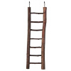 Natural Living dřevěný žebřík přírodní dřevo 7 příček/30 cm