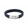 Tommy Hilfiger Modrý kožený náramok s oceľovým zapínaním 2790660