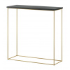 ArtAdrk Príručný stolík MILAN | zlaté nohy Farba: Čierna