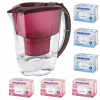Filtračná kanvica Aquaphor Amethyst 2,8 l, čerešňová, s filtrom Maxfor B25