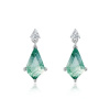 GRACE Silver Jewellery Stříbrné náušnice MECHOVÝ ACHÁT - stříbro 925/1000 E-ER019199/210 Stříbrná