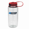 Fľaša Nalgene Wide Mouth Sustain - 500 ml Clear with Red