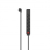 Hama predlžovací prívod s vypínačom, 5x zásuvka schuko, 2x USB-A, 1,4 m, čierny 00223184