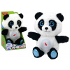 LEAN Toys Medvedík panda uspávačka s lampičkou a uspávankami plyšový 30 cm