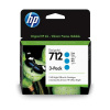 3ED77A, HP 712 originální inkoustová náplň Cyan 3 Pack 29ml