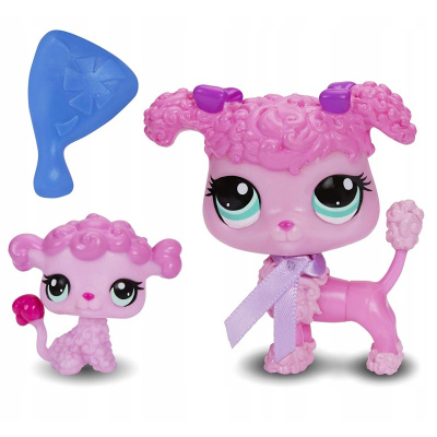 Zberateľská figúrka - Littlest Pet Shop Pes Pudel a dieťa LPS Org (Zberateľská figúrka - Littlest Pet Shop Pes Pudel a dieťa LPS Org)