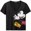 Desigual Tričká s krátkym rukávom TS_MICKEY JOKER 25SWTKAG Čierna