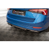 Maxton Design středový spoiler pod zadní nárazník s žebrováním pro Škoda Octavia Mk4, černý lesklý plast ABS, Sportline