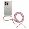FIXED Pure Neck transparentný kryt so šnúrkou pre iPhone 15 Pro Max - ružový FIXPUN-1203-PI - možnosť vrátiť tovar ZADARMO do 30tich dní