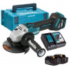 Makita Náradie - 18V AKU uhlová brúska 125 mm, 2x aku Li-ion LXT 3,0 Ah, nabíjačka DGA511RFJ