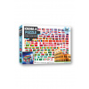 Kniha a puzzle Vlajky celého sveta