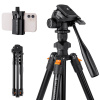 K&F K&F Concept K234A0 video tripod with 3D head and phone holder KF4167