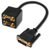 Adaptér PremiumCord DVI-I (24+5) samec => 2x VGA DB15HD samica kpdva-7
