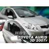 Plexi, ofuky TOYOTA Auris 3D 2007 =>, přední