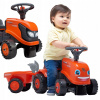 Falk traktor Kubota oranžové s volantem a valníkem