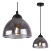 Light Home Závesné svietidlo Venice, 1x grafitové sklenené tienidlo