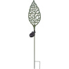 Dekoratívne solárne LED svietidlo zápich list, IP44, khaki, 77 cm