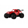 Auto RC buggy terénne červené 23 cm plast 27MHz na batérie so svetlom v kra