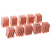 Alphacool GPU RAM Copper Heatsinks 10x10mm - 10 pcs. 17426