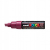 Posca Univerzálny akrylový popisovač so širokým brúseným hrotom 8 mm Bordeaux PC-8K