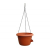 Plastia Samozavlažovací závesný kvetináč 30 cm, pr. 30 cm