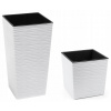 Záhradný kvetináč - Finezja 30 + Juka 30 Pot Set - Biela sekáč (Finezja 30 + Juka 30 Pot Set - Biela sekáč)