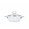 BELIS Smaltovaný kastról so sklenenou pokrievkou ø 20 cm – 2,3 l – PREMIUM biely - 72920-041DPIN3
