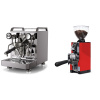 Rocket Espresso Mozzafiato FAST R + Eureka Mignon Libra 65 All Purpose, CR ferrari red