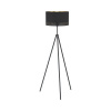 Stojaca lampa Eglo 99279 ESTEPERRA E27 1x40 W čierna