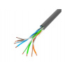 LANBERG LAN KABEL CAT.5E UTP 305M PEVNÝ CU ŠEDÝ CPR + FLUKE PASSED LCU5-11CU-0305-S