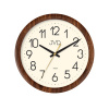 Plastové nástenné hodiny JVD H608.3, imitácia tmavého dreva