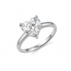 iZlato Forever Zásnubný prsteň Mila s Heart moissanitom 2,00 ct, striebro ISBR114