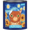 MUDPUPPY Čtvercové Artsy Cats: Vincat Van Gogh 100 dielov