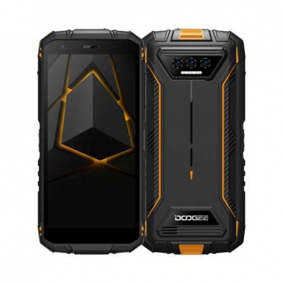 DOOGEE S41T - 5,5" IPS, osemjadrový (4+64 GB) mobilný telefón - čierny/oranžový Doogee