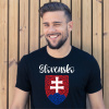 Vtipné tričko Slovensko znak n. Farba: Čierna, Veľkosť: S
