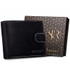 Peňaženka - Rovicky Peňaženka Prírodná koža Čierna R-RM-11L-GCL Black-Men's Product (Rovicky Elegantná pánska kožená peňaženka RFID Stop)
