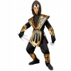 KOSTÝM NINJA BOJOVNÍK ZLATÝ DRAK KARNEVAL 140
