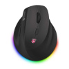 CONNECT IT FOR HEALTH Cloudy bezdrátová vertikální myš, RGB podsvícení, 2xBT,USB ČERNÁ CMO-2620-RH