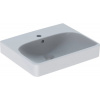 Geberit Smyle Square Malé umývadlo 500x410mm,s otvorom pre bat., s prepadom, Biela 500.256.01.1