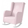 Caramella Baby Pink hojdacie kreslo moderné pre dospelých ružové
