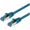 Value 21.99.1957 RJ45 sieťové káble, prepojovacie káble CAT 6A S/FTP 10.00 m modrá dvojžilový tienený, bez halogénov, samozhášavý 1 ks; 21.99.1957