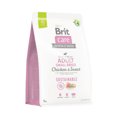 Granule pre psov Brit Care Dog Sustainable Adult Small Breed 3 kg