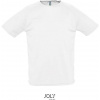 SOL´S ŠPORTY / Pánske raglánové športové tričko - white XXXL